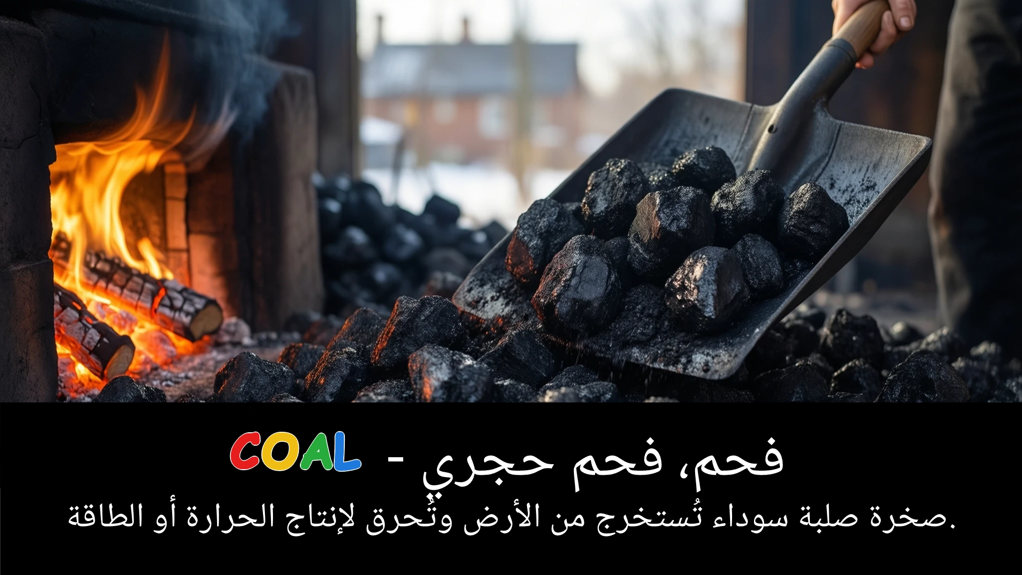 Arabic Illustration for coal